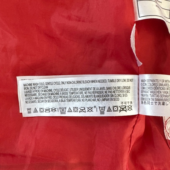 Disney Marvel‎ Spider-Man Faux Leather Red Biker Jacket Coat Size 7/8 Kids - Picture 8 of 9